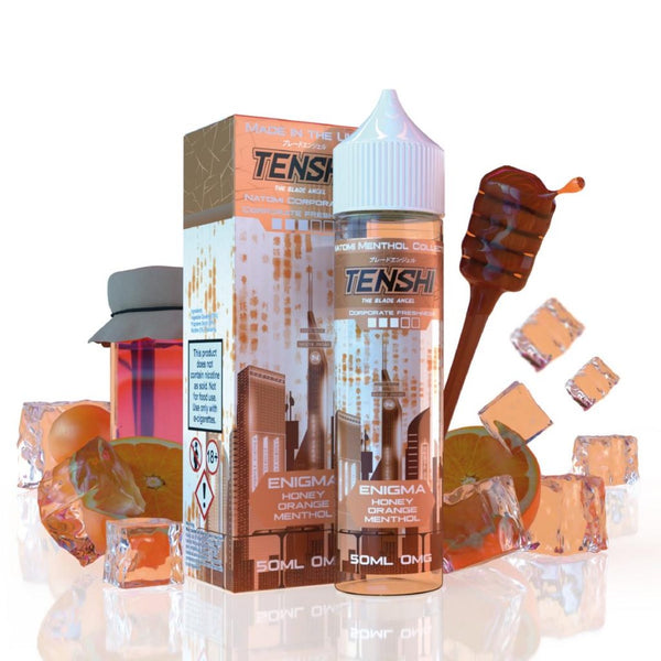 Tenshi Vapes 60ml | Enigma | Honey & Orange Menthol - House of Vape Australia